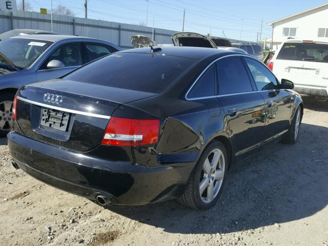 WAUBH74F56N111385 - 2006 AUDI A6 S-LINE BLACK photo 4