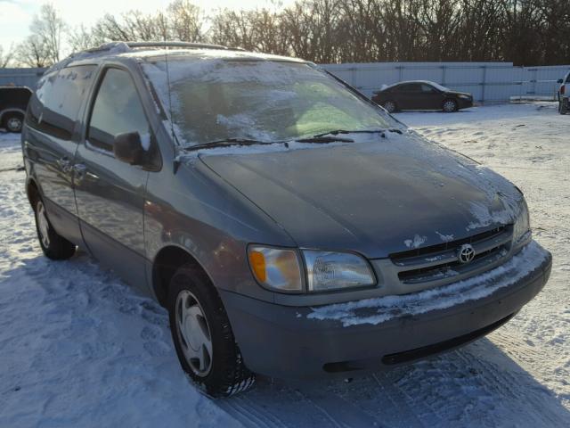 4T3ZF13C1YU221356 - 2000 TOYOTA SIENNA LE BLUE photo 1