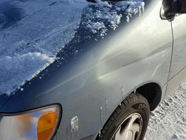 4T3ZF13C1YU221356 - 2000 TOYOTA SIENNA LE BLUE photo 9