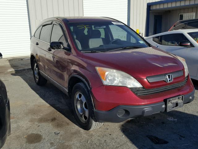 JHLRE48338C006886 - 2008 HONDA CR-V LX RED photo 1