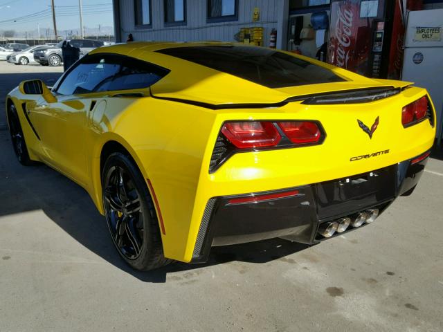 1G1YB2D70G5120385 - 2016 CHEVROLET CORVETTE S YELLOW photo 3