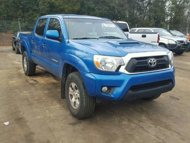 3TMJU4GN0CM128628 - 2012 TOYOTA TACOMA DOU BLUE photo 1