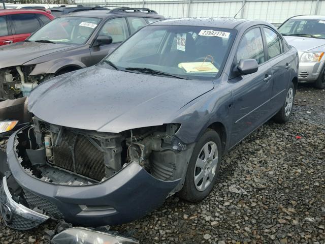 JM1BK12F781102640 - 2008 MAZDA 3 I GRAY photo 2