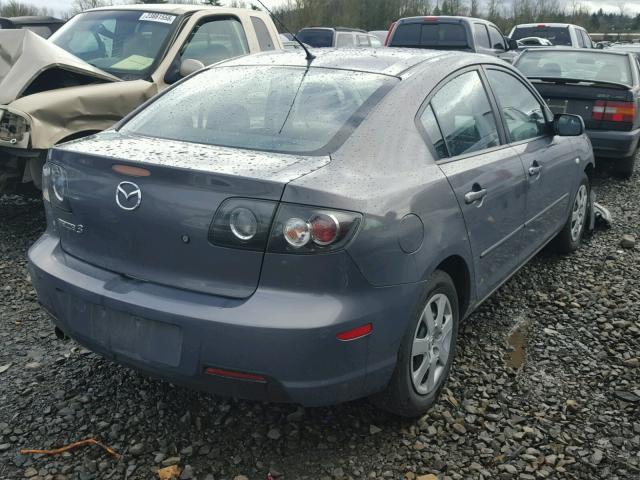 JM1BK12F781102640 - 2008 MAZDA 3 I GRAY photo 4