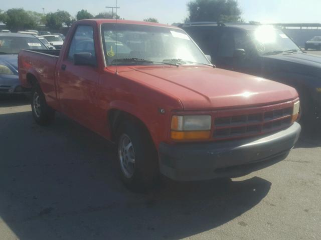 1B7FL26X9TW705379 - 1996 DODGE DAKOTA RED photo 1