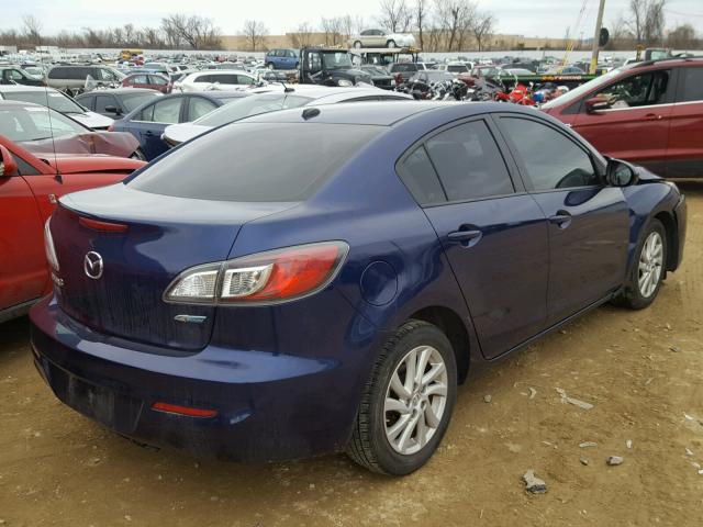 JM1BL1W78C1629773 - 2012 MAZDA 3 I BLUE photo 4