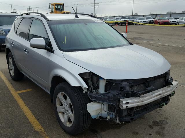 JN8AZ08W85W425543 - 2005 NISSAN MURANO SL SILVER photo 1