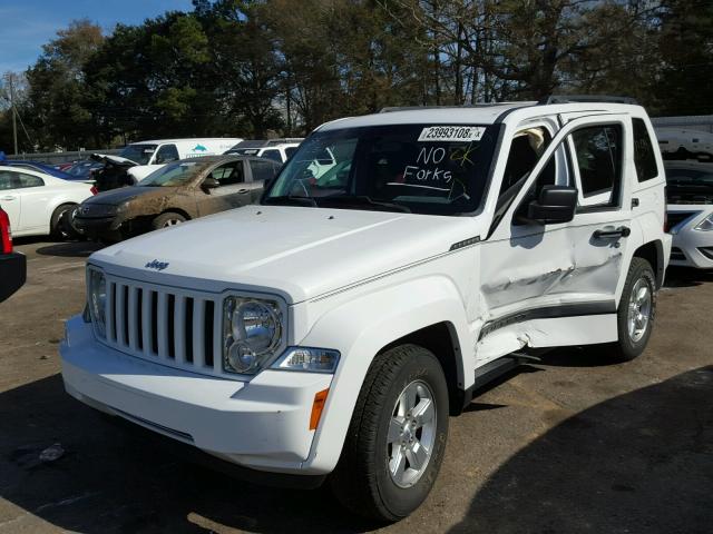 1C4PJLAK1CW123577 - 2012 JEEP LIBERTY SP WHITE photo 2