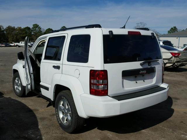 1C4PJLAK1CW123577 - 2012 JEEP LIBERTY SP WHITE photo 3