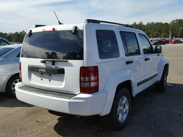 1C4PJLAK1CW123577 - 2012 JEEP LIBERTY SP WHITE photo 4