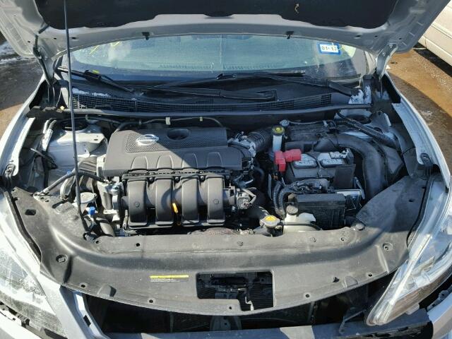 3N1AB7AP2FY238792 - 2015 NISSAN SENTRA SILVER photo 7