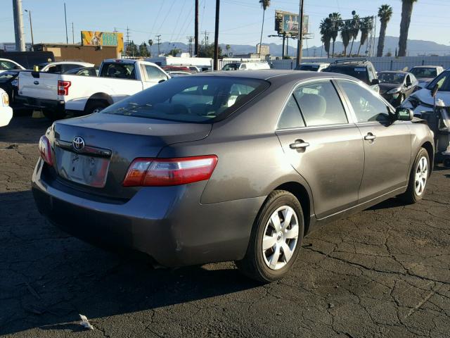 4T4BE46K98R040187 - 2008 TOYOTA CAMRY CE GRAY photo 4