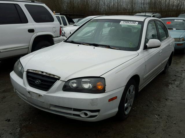 KMHDN46D04U893446 - 2004 HYUNDAI ELANTRA GL WHITE photo 2