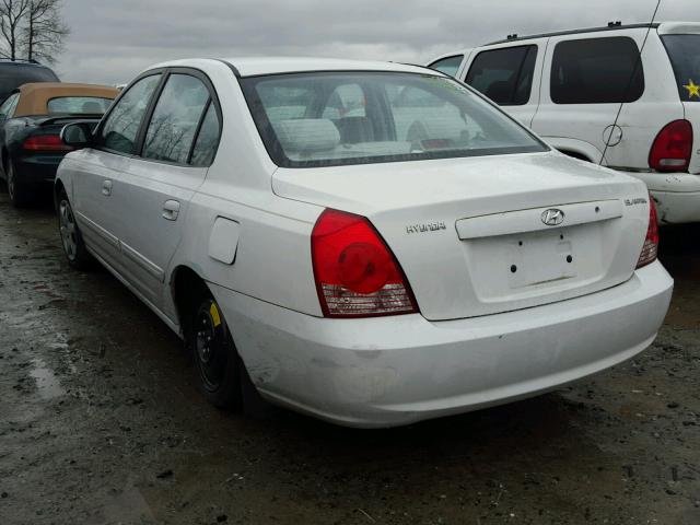 KMHDN46D04U893446 - 2004 HYUNDAI ELANTRA GL WHITE photo 3