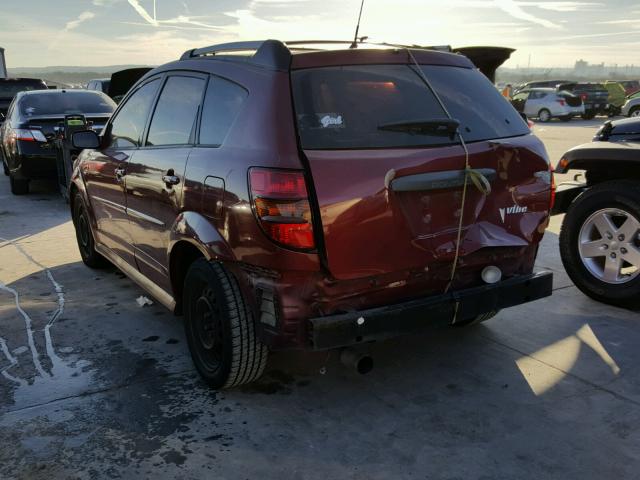 5Y2SL65856Z420861 - 2006 PONTIAC VIBE MAROON photo 3