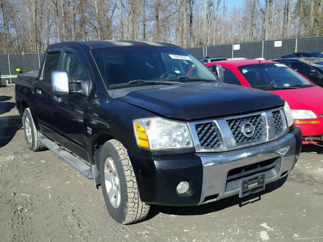 1N6AA07AX4N562624 - 2004 NISSAN TITAN XE BLACK photo 1