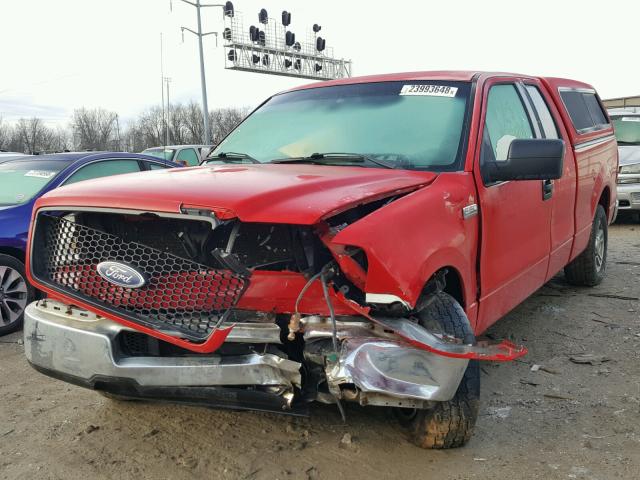 1FTPX12525NB85431 - 2005 FORD F150 RED photo 2