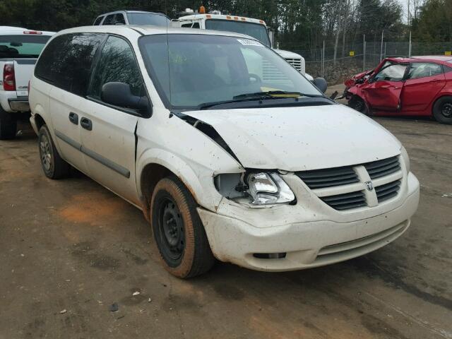 1D8GP24E17B192931 - 2007 DODGE GRAND CARA WHITE photo 1