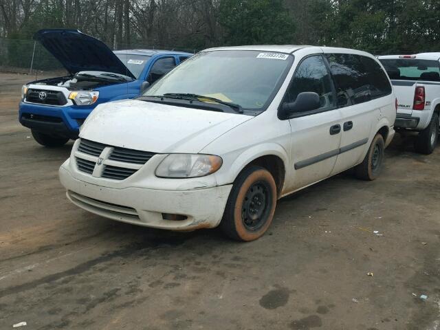 1D8GP24E17B192931 - 2007 DODGE GRAND CARA WHITE photo 2