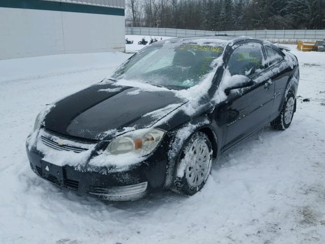 1G1AD1F55A7196004 - 2010 CHEVROLET COBALT 1LT BLACK photo 2