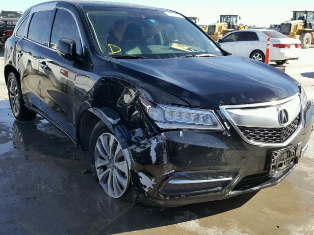 5FRYD3H4XGB009105 - 2016 ACURA MDX TECHNO Чорний фото 1