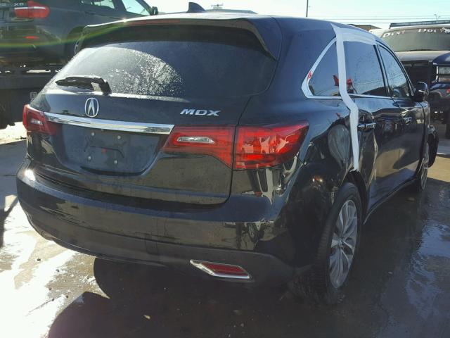 5FRYD3H4XGB009105 - 2016 ACURA MDX TECHNO Чорний фото 4
