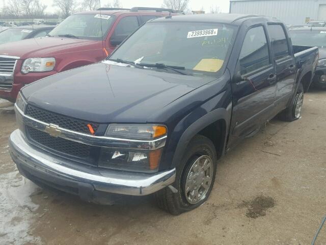 1GCCS13E788145876 - 2008 CHEVROLET COLORADO BLUE photo 2