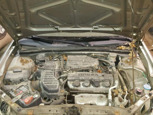 2HGES16574H619691 - 2004 HONDA CIVIC LX BEIGE photo 7