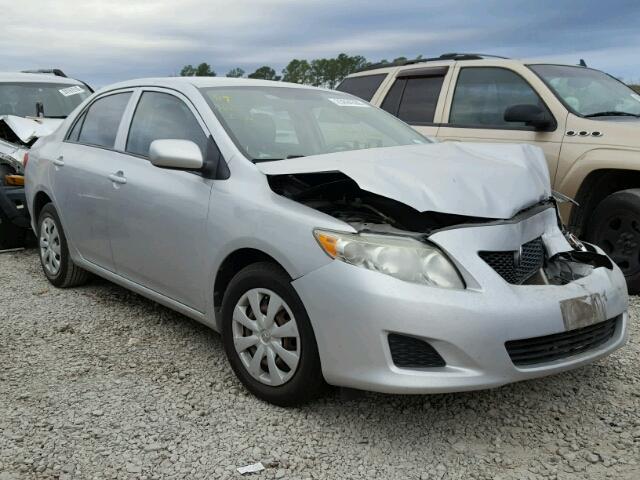 1NXBU40E19Z123775 - 2009 TOYOTA COROLLA BA SILVER photo 1