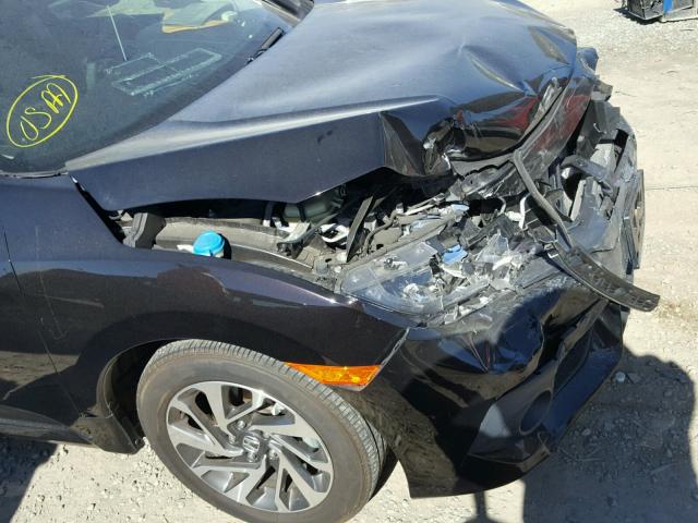 2HGFC2F87GH503171 - 2016 HONDA CIVIC EX შავი ფოტო 9