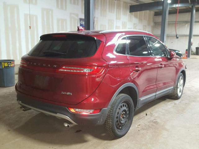 5LMCJ2A9XFUJ24385 - 2015 LINCOLN MKC RED photo 4