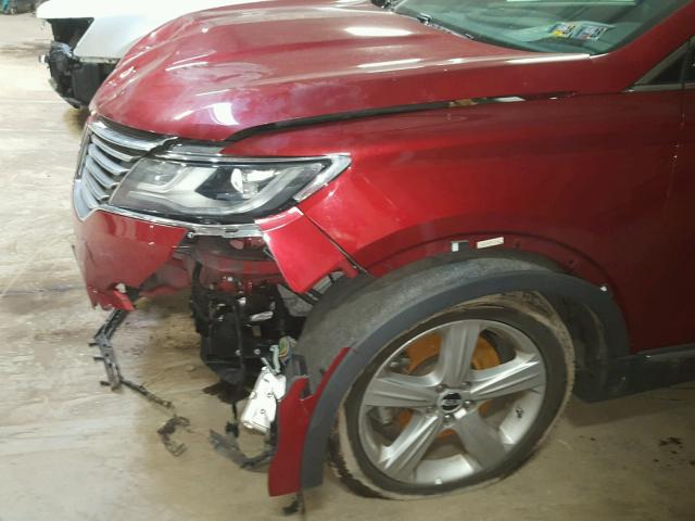 5LMCJ2A9XFUJ24385 - 2015 LINCOLN MKC RED photo 9