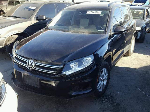 WVGAV7AX3GW578140 - 2016 VOLKSWAGEN TIGUAN S BLACK photo 2