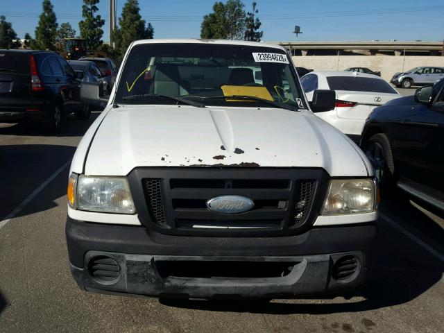 1FTYR10D58PA27280 - 2008 FORD RANGER WHITE photo 9