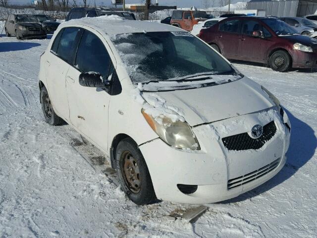 JTDKT923065015752 - 2006 TOYOTA YARIS WHITE photo 1