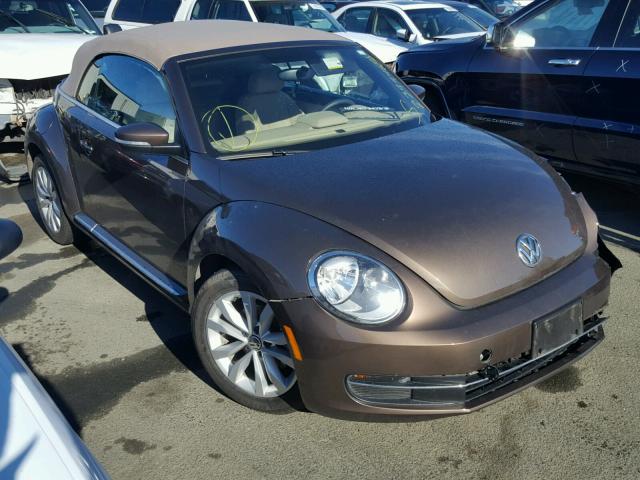 3VW5A7AT0FM816634 - 2015 VOLKSWAGEN BEETLE TDI BROWN photo 1