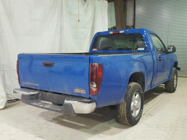 1GTDT149678135597 - 2007 GMC CANYON BLUE photo 4