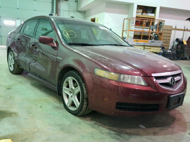 19UUA66254A018831 - 2004 ACURA TL MAROON photo 1