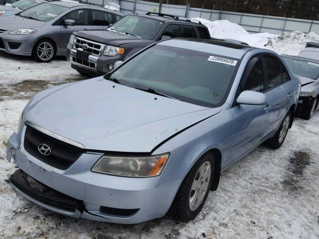 5NPET46F98H333215 - 2008 HYUNDAI SONATA GLS GRAY photo 2