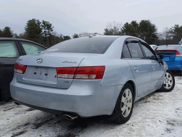 5NPET46F98H333215 - 2008 HYUNDAI SONATA GLS GRAY photo 4