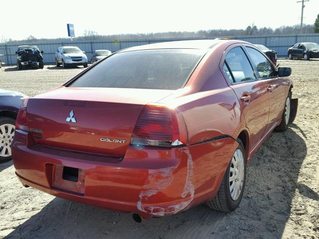 4A3AB36F68E022768 - 2008 MITSUBISHI GALANT ES RED photo 4