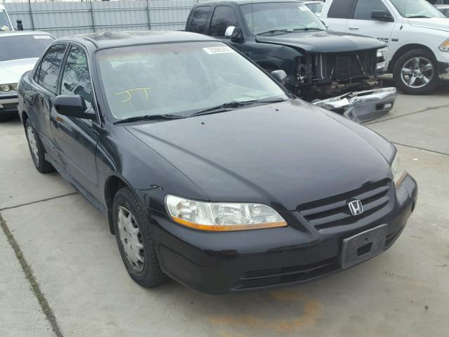 1HGCG56492A003168 - 2002 HONDA ACCORD LX BLACK photo 1