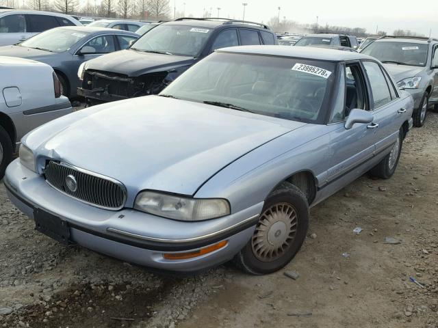 1G4HP52K1VH590627 - 1997 BUICK LESABRE CU BLUE photo 2