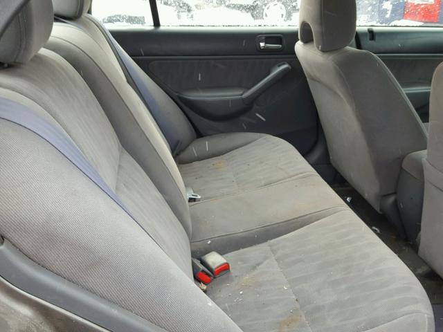 2HGES15574H567478 - 2004 HONDA CIVIC LX GRAY photo 6