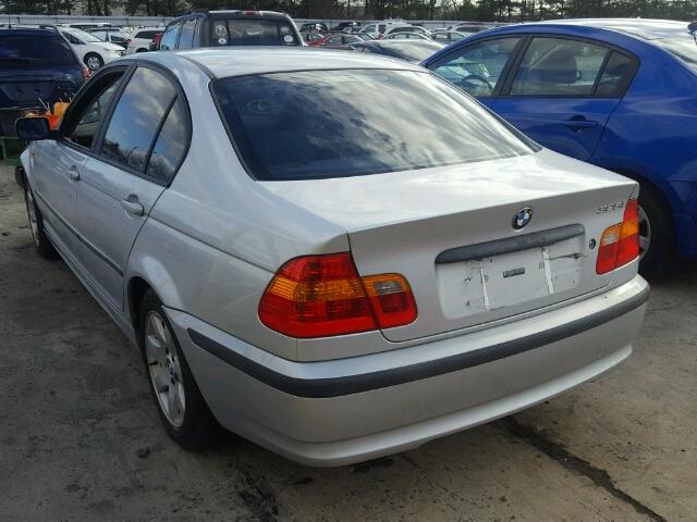 WBAET374X2NG78655 - 2002 BMW 325 I SILVER photo 3