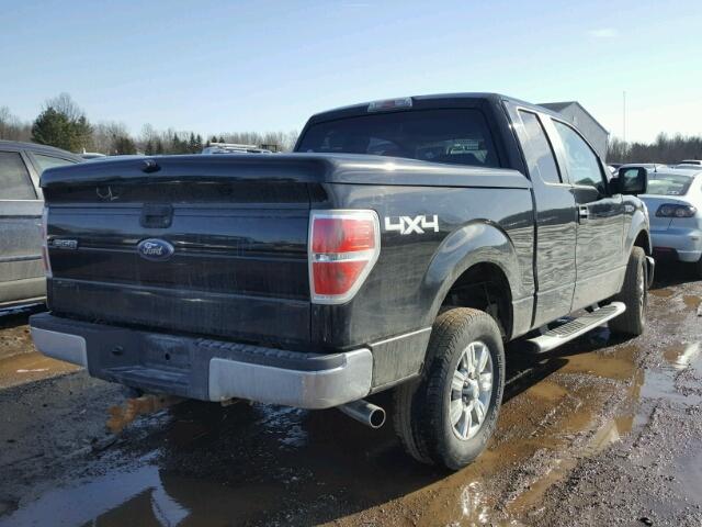 1FTRX14VX9FA41308 - 2009 FORD F150 SUPER BLACK photo 4