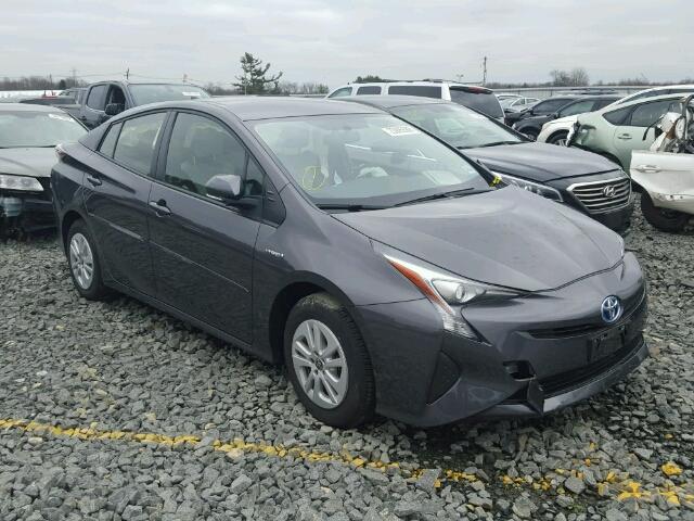 JTDKBRFU2G3506911 - 2016 TOYOTA PRIUS GRAY photo 1