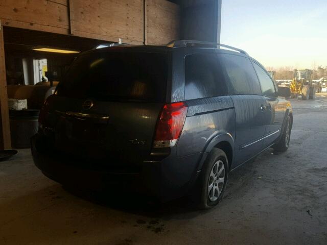 5N1BV28U88N120992 - 2008 NISSAN QUEST S GRAY photo 4