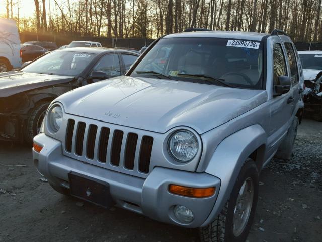 1J4GK58K74W262977 - 2004 JEEP LIBERTY LI SILVER photo 2