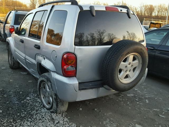 1J4GK58K74W262977 - 2004 JEEP LIBERTY LI SILVER photo 3